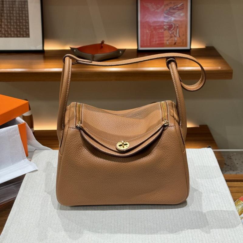 2026 new first-layer cowhide tc cowhide 19cm mini lindy bag crossbody leather medicine bag genuine leather women's bag