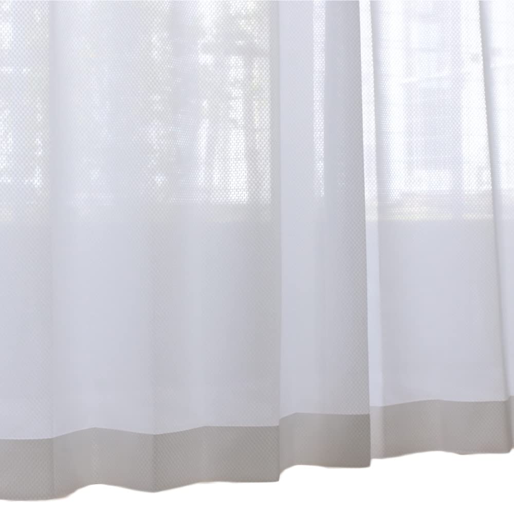 

SEK Зеленая этикетка Плесень 130см Ширина х 176см Зеркальная кружевная штора Тепловая УФ Солнечная жара Стираемая Сертифицированная, Устойчивая, Длинная, (ac1601), Блокировка, Защита, белый