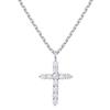 Cross Trend All Cross Cubic Necklace Silver Rose Gold Chain