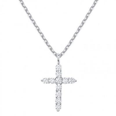 Cross Trend All Cross Kubische Halskette Silber Roségold Kette