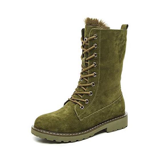 Botas de mujer Botas de invierno Piel Martin Botas de nieve de cuero  femenino Botas de nieve de tubo alto Botas de algodón caliente comprar a  buen precio — entrega gratuita, reseñas