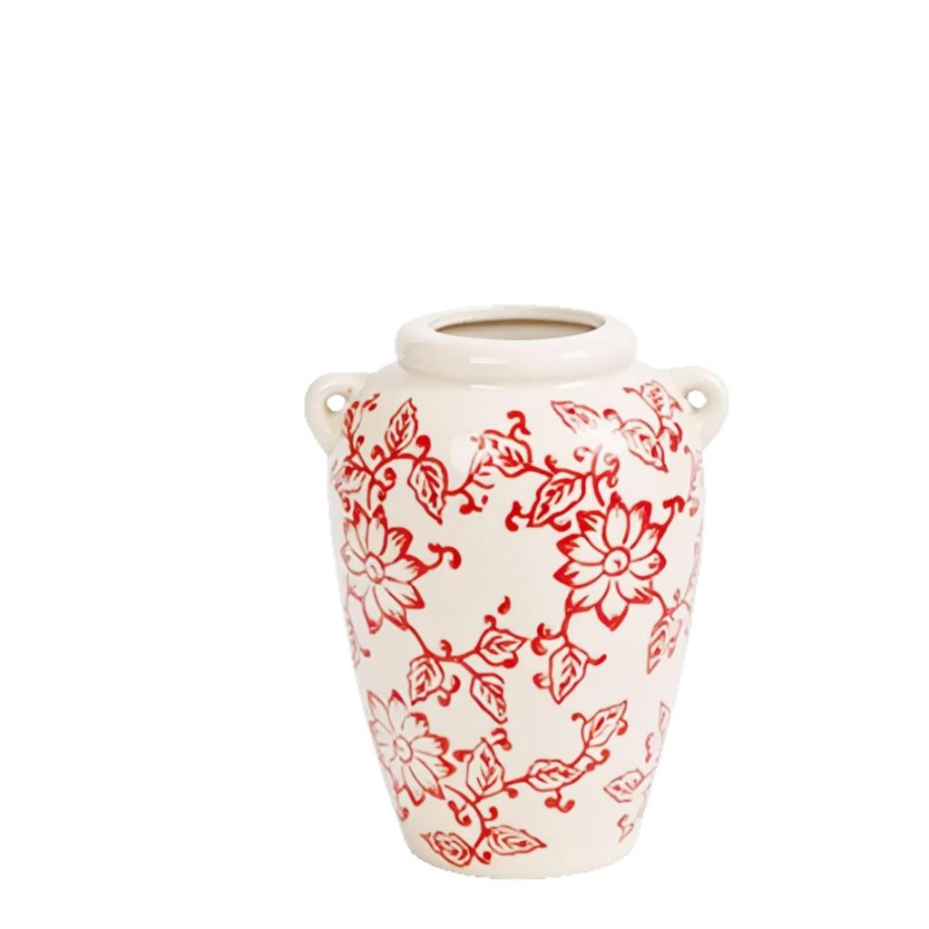 Blue & White Retro Porcelain Vase for Living Room Decor – Ideal for Fresh or Dried Flowers