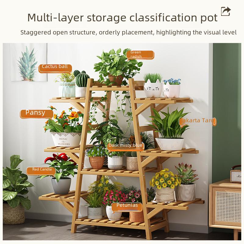 Multi-Layer Indoor Flower and Plant Rack for Balcony and Living Room