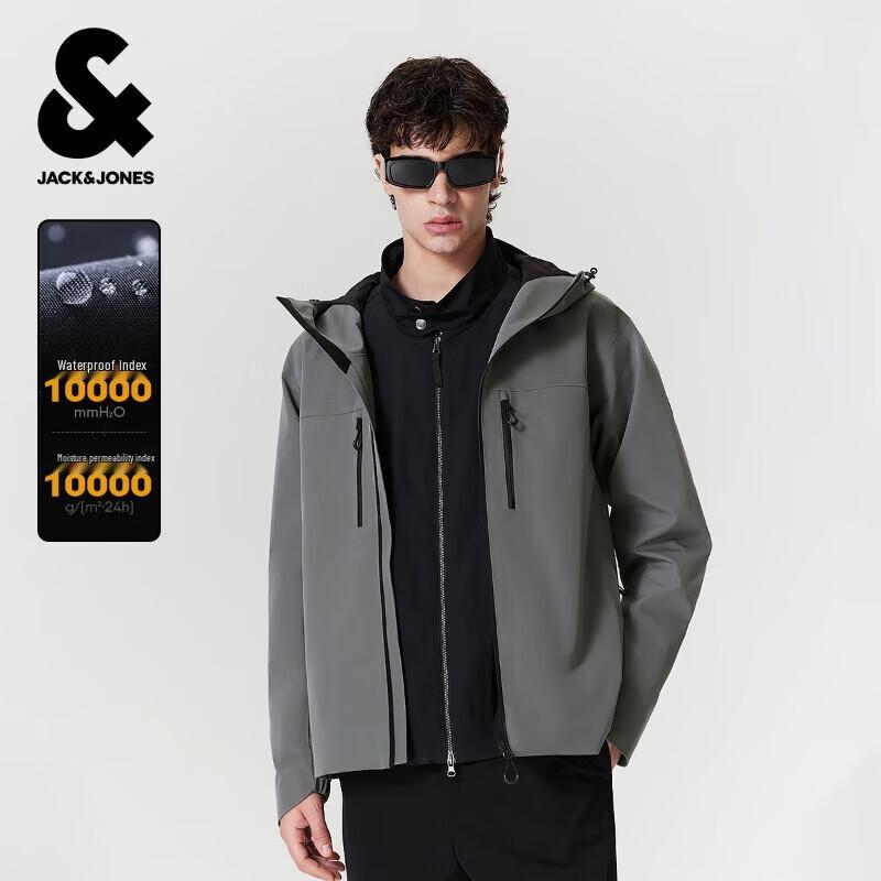 

Чоловіча водонепроникна куртка для активного відпочинку з капюшоном JACK&JONES L