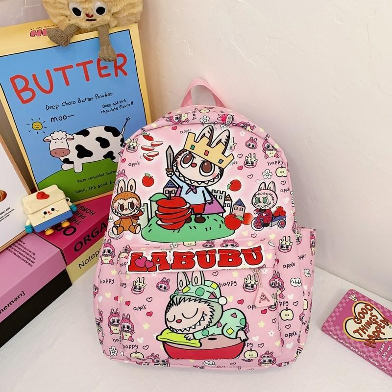 Labubu Cute Cartoon Children's Backpack Adorable Lightweight School Bag For Kids