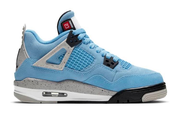 Jordan Kids Air Jordan 4 Retro "University Blue" Sneakers 408452-400