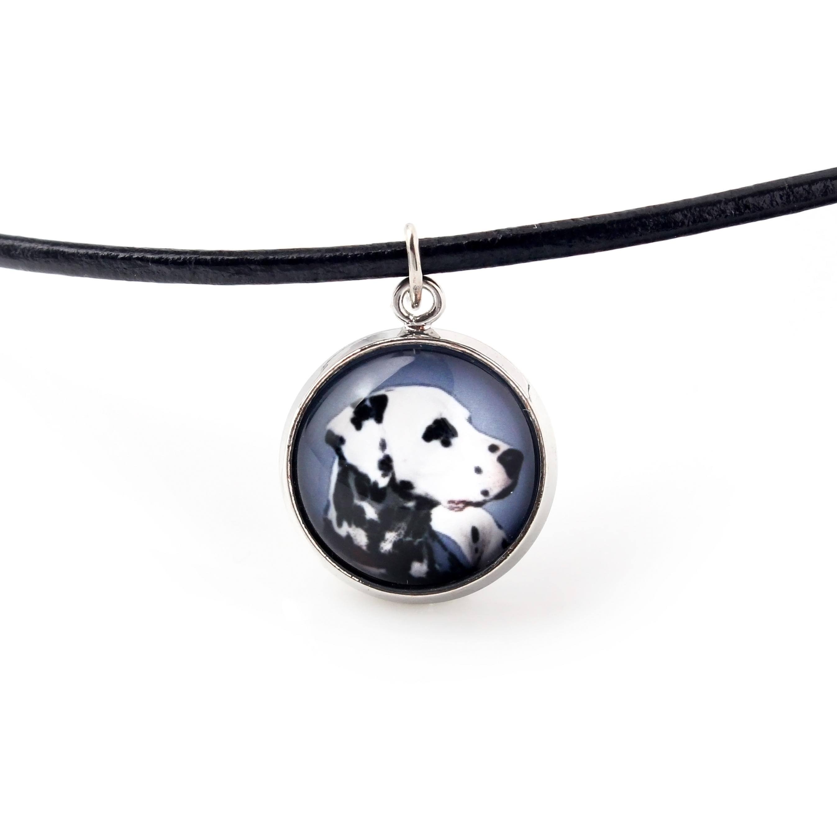 

Dalmatian, Carriage Dog, Spotted Coach Dog - necklace pendant with your photo, handmade, handcrafted jewelry by Art-Dog brand