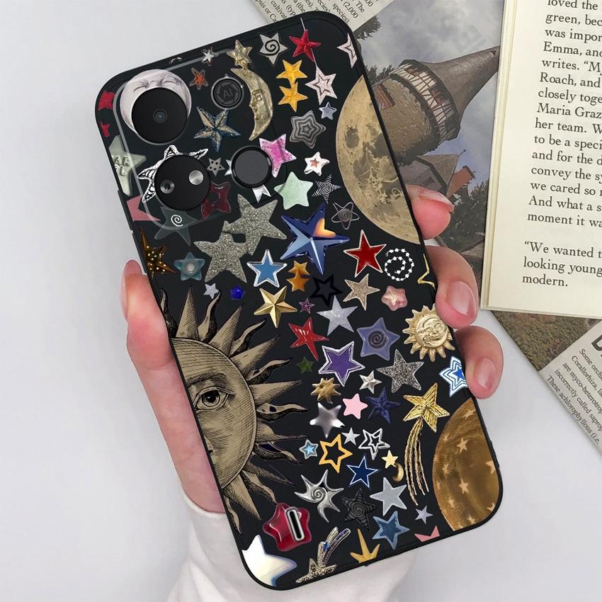 For Itel A04 A05s A16 A18 A23 A25 A26 A17 A33 A56 Phone Case Pretty Bow Pattern Fashion Shell Matte Silicone Anti Drop Protective Covers For Itel Capa