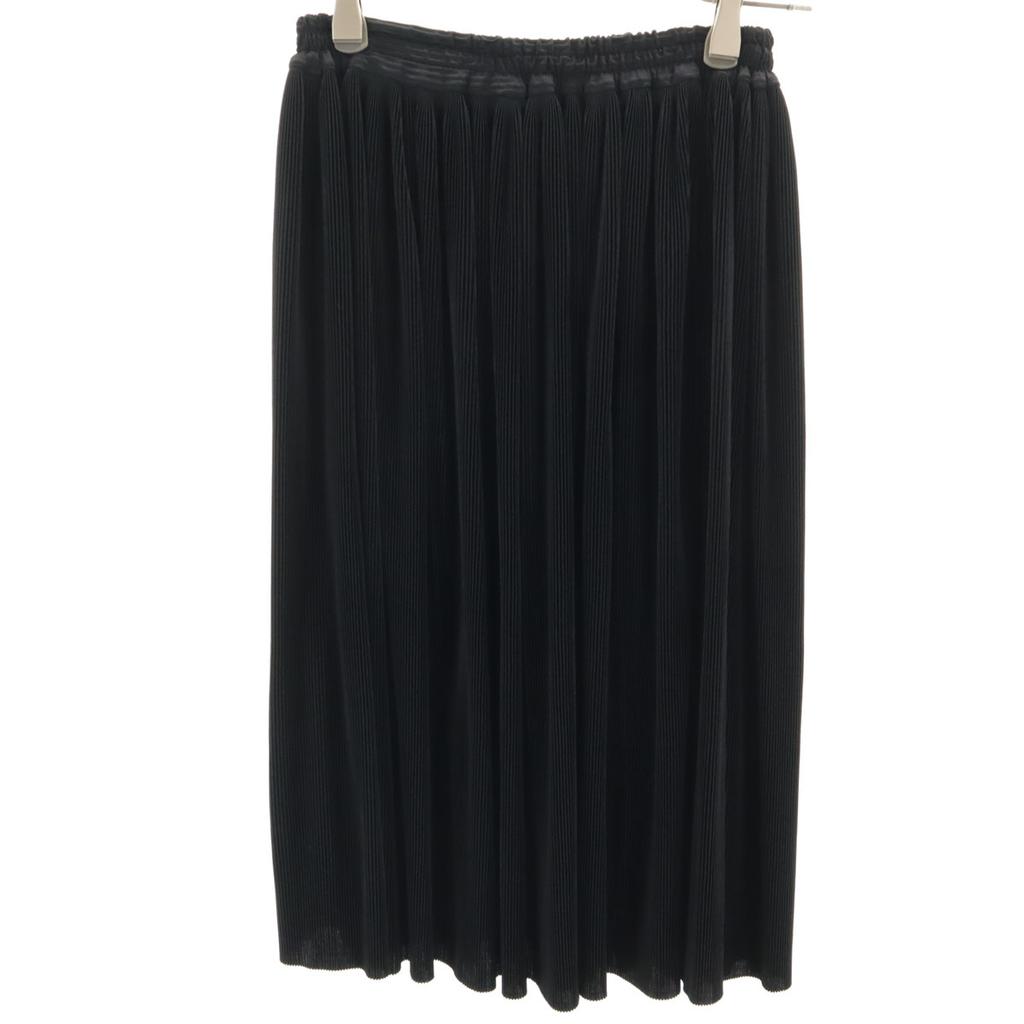 Yves Saint Laurent 90s Old Midi Length Pleated Processing Flare Skirt M Women Used