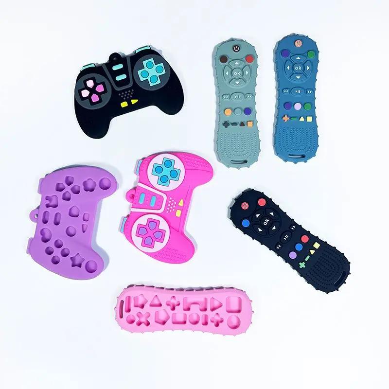 Baby TV Remote Control Teether Silicone Baby Anti-Eating Gloves Pacifier Bracelet Teething Stick Biting Toy Baby Care Accesorios