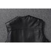 Chinese Size Men Leather Vest 100% Cowhide Motorcycle Vest Biker Leather Vests Moto Leather Waistcoat Asian Size M-6XL M435