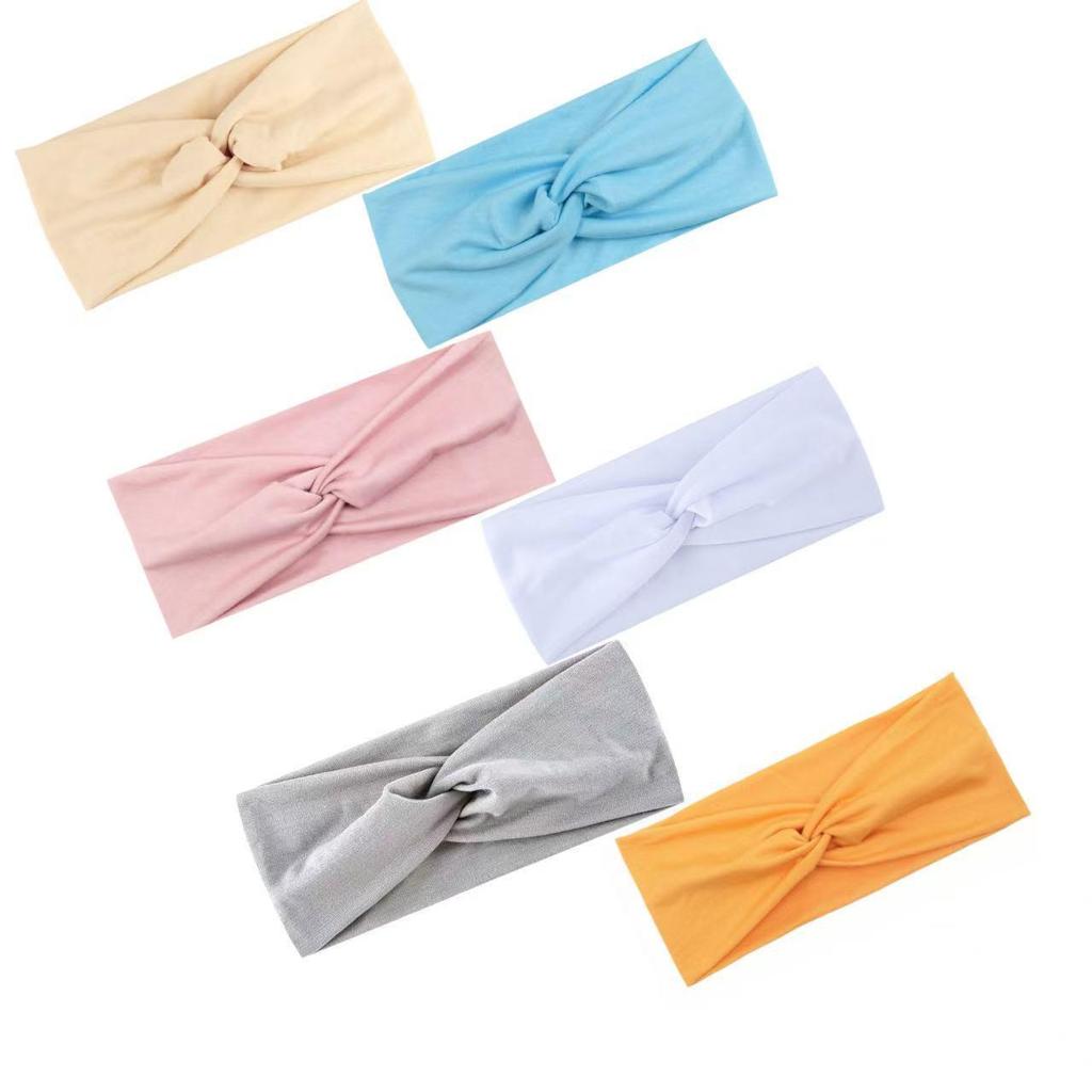 Trendy Unisex Solid Color Elastic Headband - Casual & Comfortable Hair Accessory