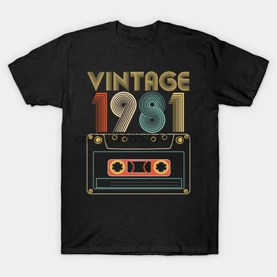 Männer T-shirt Vintage 1980 1981 1982 1983 1984 T-shirt Frauen T Shirt Unisex Baumwolle Tees Harajuku Streetwear Unisex