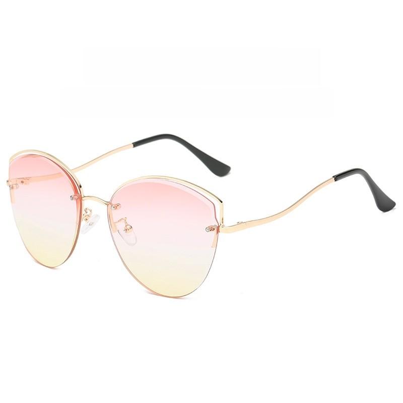 No Brand Cat Eye Sunglasses With Uv400 Protection For Fashionable Summer Outings