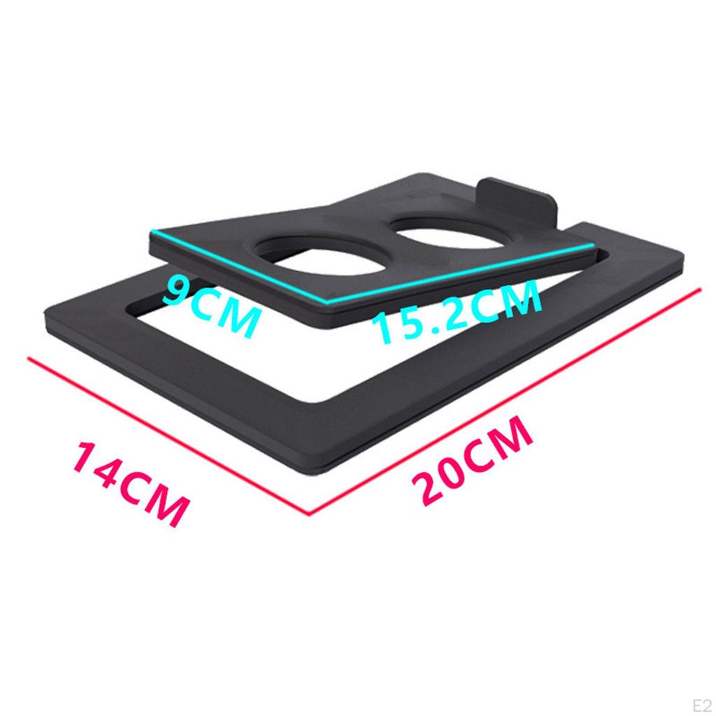 2 Pack Inclined Desktop Speaker Stands Studio Monitor 15° Tilt Table for
