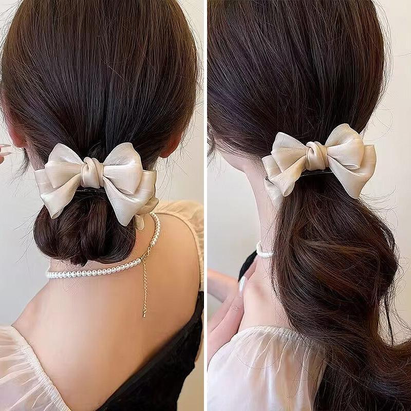 Mini Piccolo Clip a Pinza per Capelli a Farfalla Dolce Rete Clip a Squalo per Chignon Accessori Fermaglio per Capelli Spessi