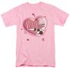 I Love Lucy Chocolate Smudges Mens T Shirt Pink Officially Licensed