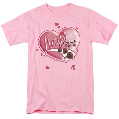 I Love Lucy Chocolate Smudges Herren-T-Shirt Pink Offiziell lizenziert