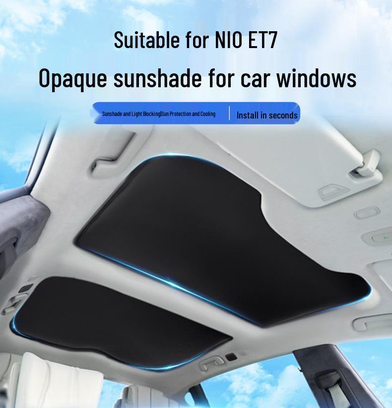 NIO ET7 Car Sunshade: Sunroof Heat Insulation & Anti-Peeping Modification Supplies