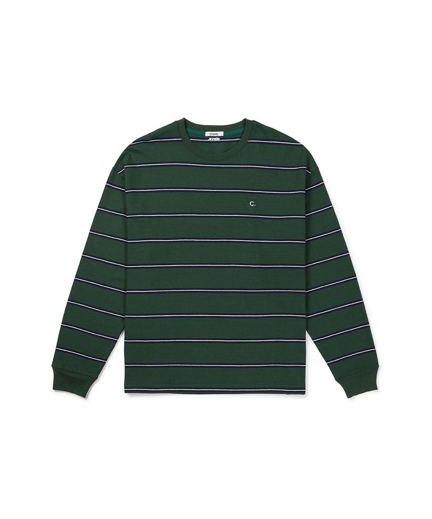 CLOVE [26Fw CLOVE] Stripe Long Sleeve T-Shirt_Men (Green)