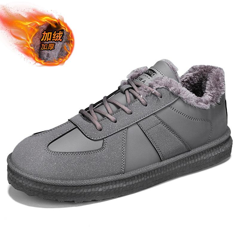 Ретро немецкие тренировочные кроссовки 22 новые осенне-зимние бархатные на толстой подошве на шнуровке хлопковые теплые повседневные кеды 39