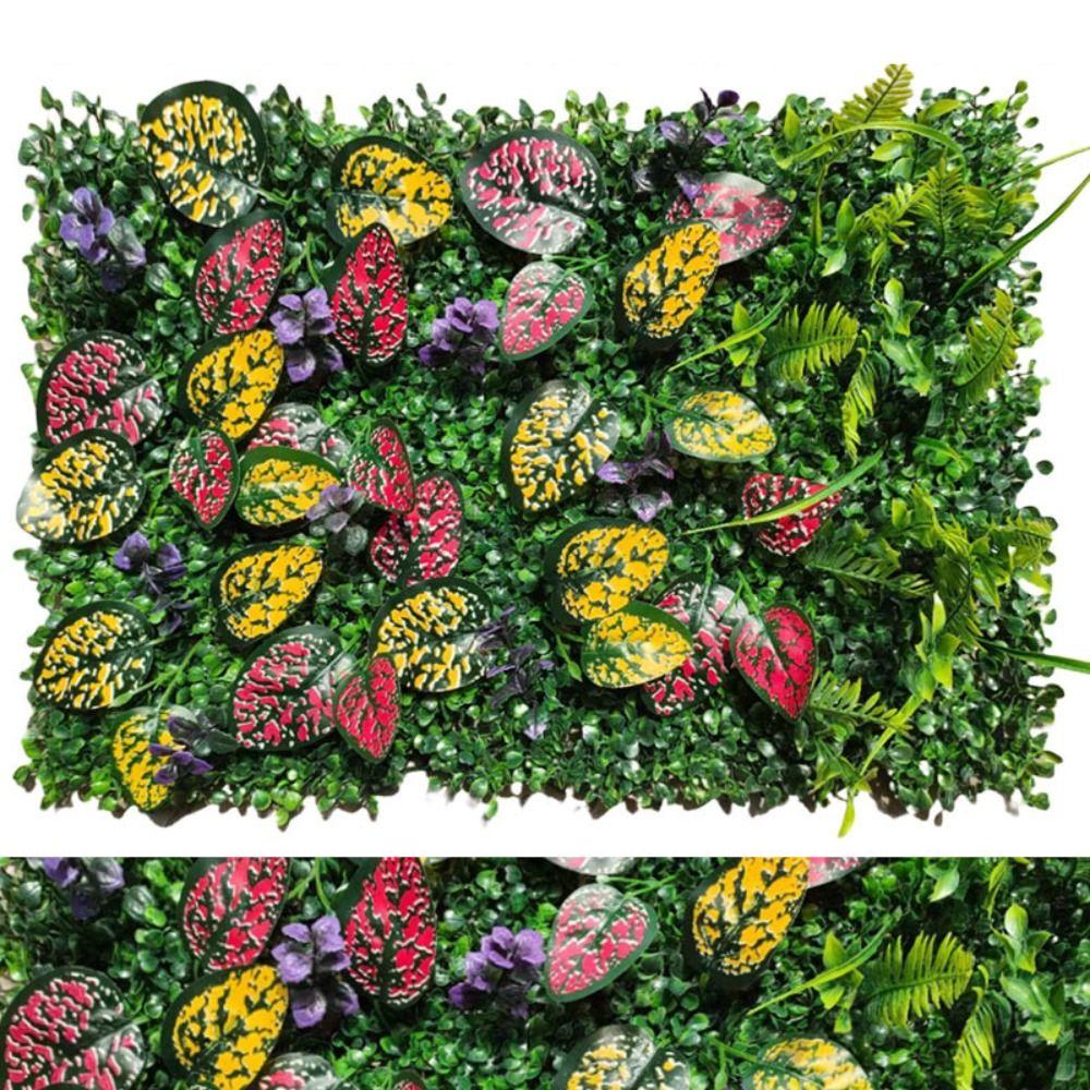Flower Artificial Plant Wall Panel 60*40cm Artificial Fern Grass  Living Room