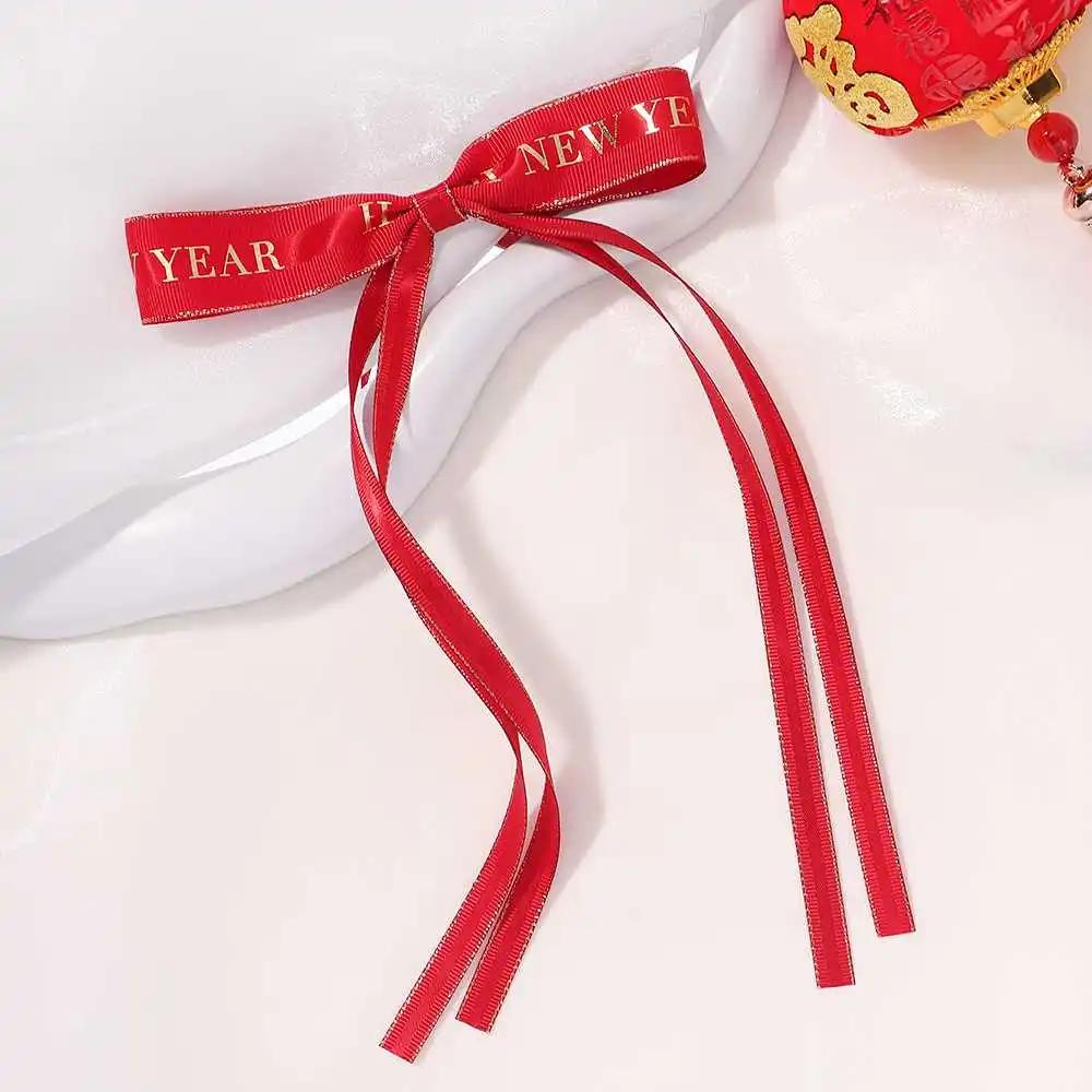 

Новые заколки для волос китайская красная ретро-лента длинная заколка-бант детская прическа укладка головной убор новогодний подарок аксессуары для волос