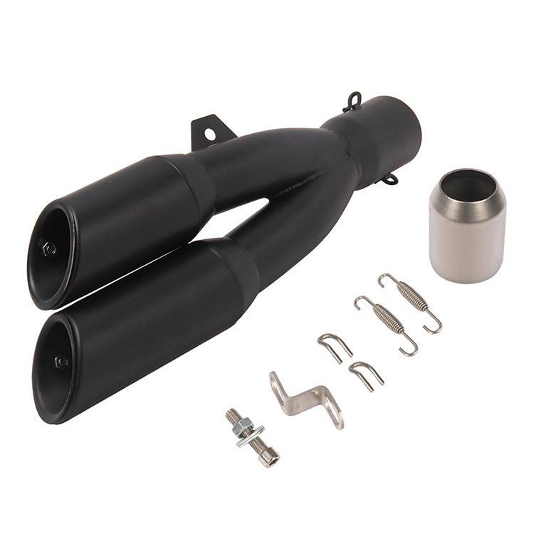 Dual Outlet Exhaust Tailpipe for CBR300, Yamaha R3/R25, Kawasaki Ninja 250 Motorcycle