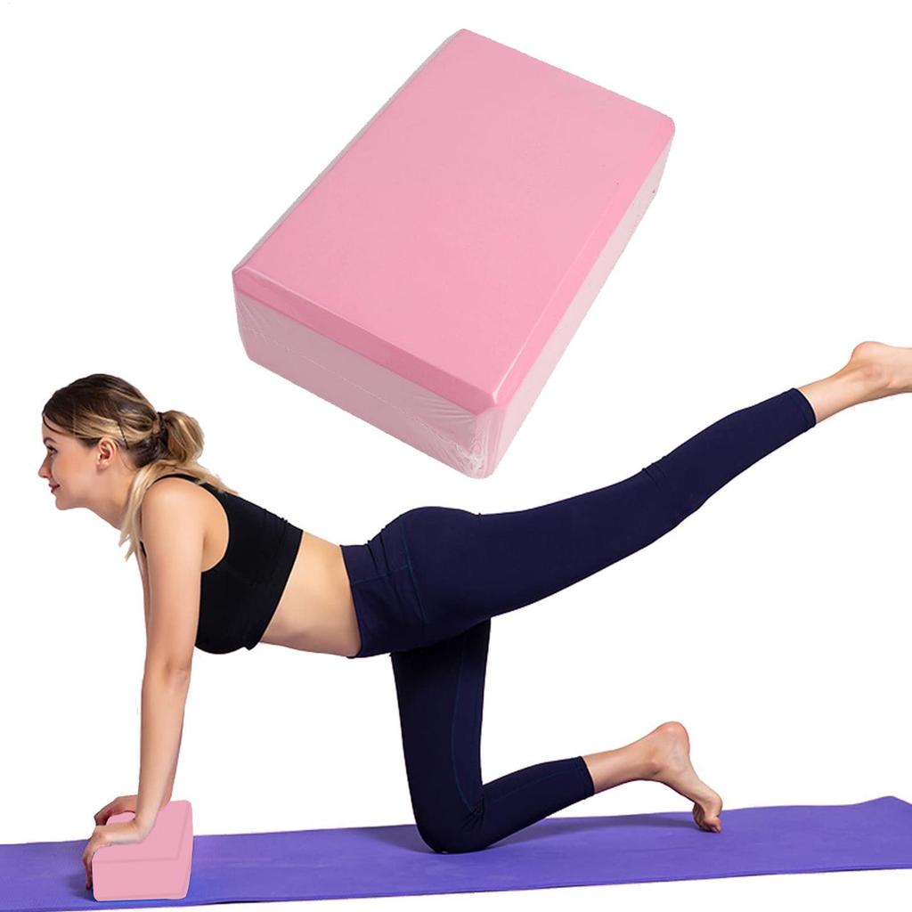 Stretching Blocks EVA Foam Blocks Supportive Yoga Blocks Pilates Workout Stretching Meditation Stability High-Density Yoga Brick