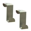 4Pcs Stainless Steel Cabinet Door Hook Punch Free Rust Proof Multifunctional Over Door Hangers