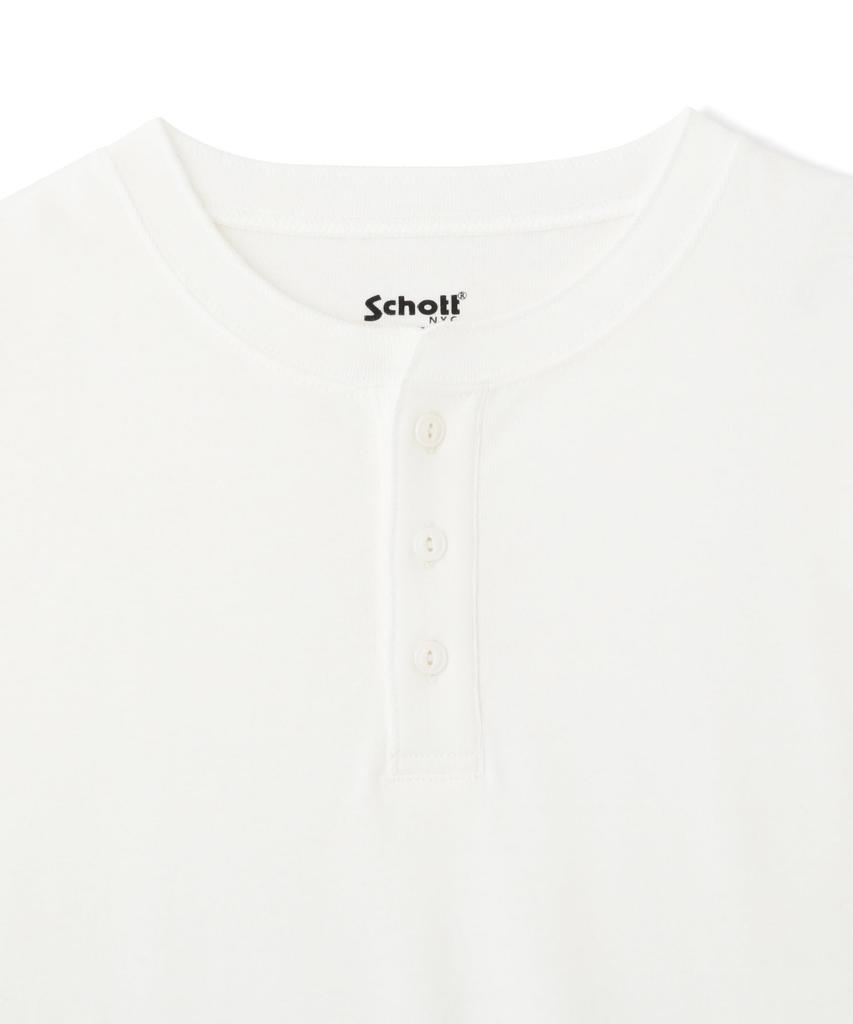 Schott 2-Pack Henley Neck T-Shirt, Men's, Size 2XL, 033, Off-White, 782-5934010