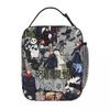 Jujutsu Kaisen Sukuna Anime Insulated Lunch Bag for Women Kids Portable Food Boxes Thermal Lunch Box Tote