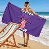 Gengar Print Beach Towel, Large Soft Quick Dry Towel for Beach Camping Swimming
