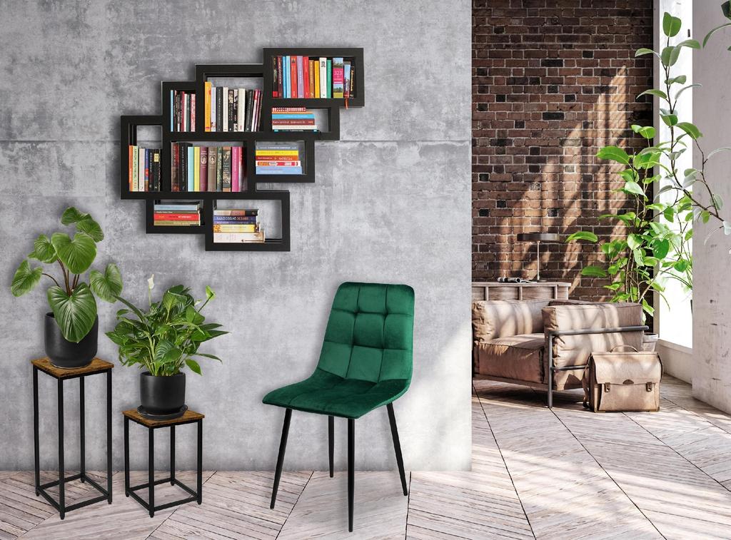 Loft Planter Arben Rustic Loft Black 40 Cm
