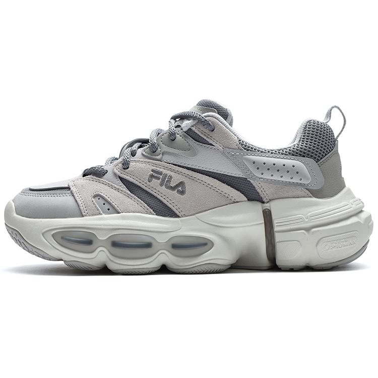 New FILA Court Deluxe Low Shoes 'Grey' Women's F12W312120FAN