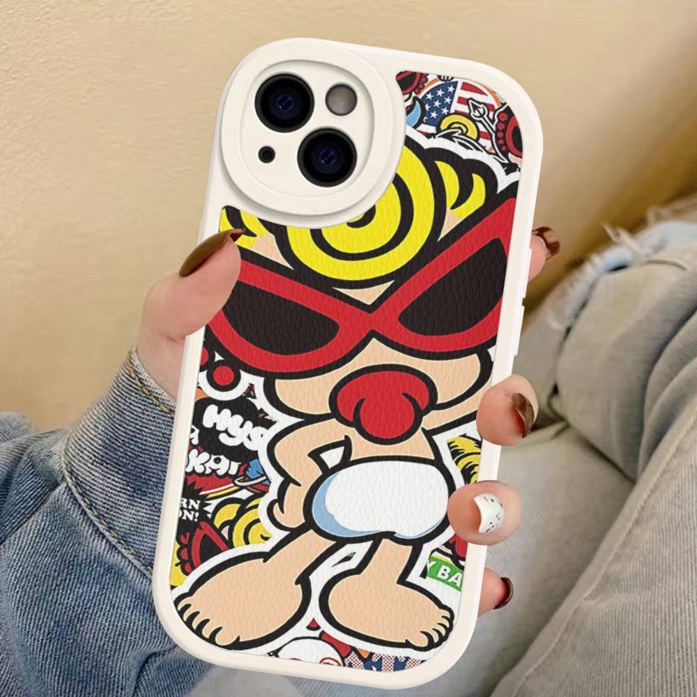 H-Hysteric Cute M-Mini Phone Case For IPhone 11 12 13 14 15 16 Pro Max Plus Leather Cover