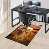 1PC Lioness Lion Non-Slip Floor Carpet Compatible for Office&Living Room&Dining room - Flat-Weave Machine- Soft & Pattern-E316
