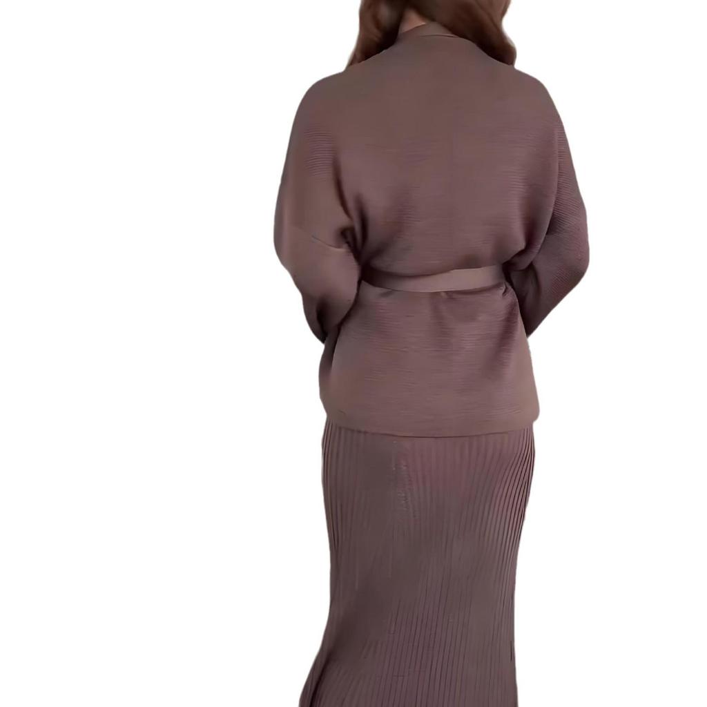 2024 Autumn Women's Casual Knit Sweater Set – European & American Style