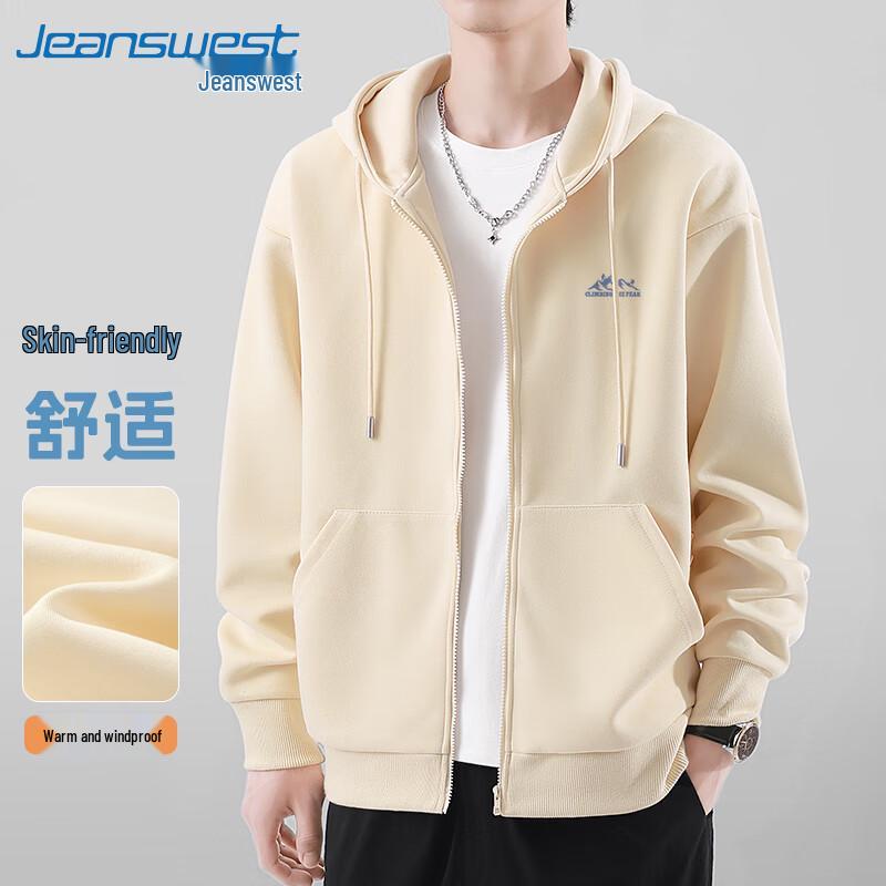 

Jeanswest Men s 2025 Heavyweight Hooded Zipper Jacket 5XL