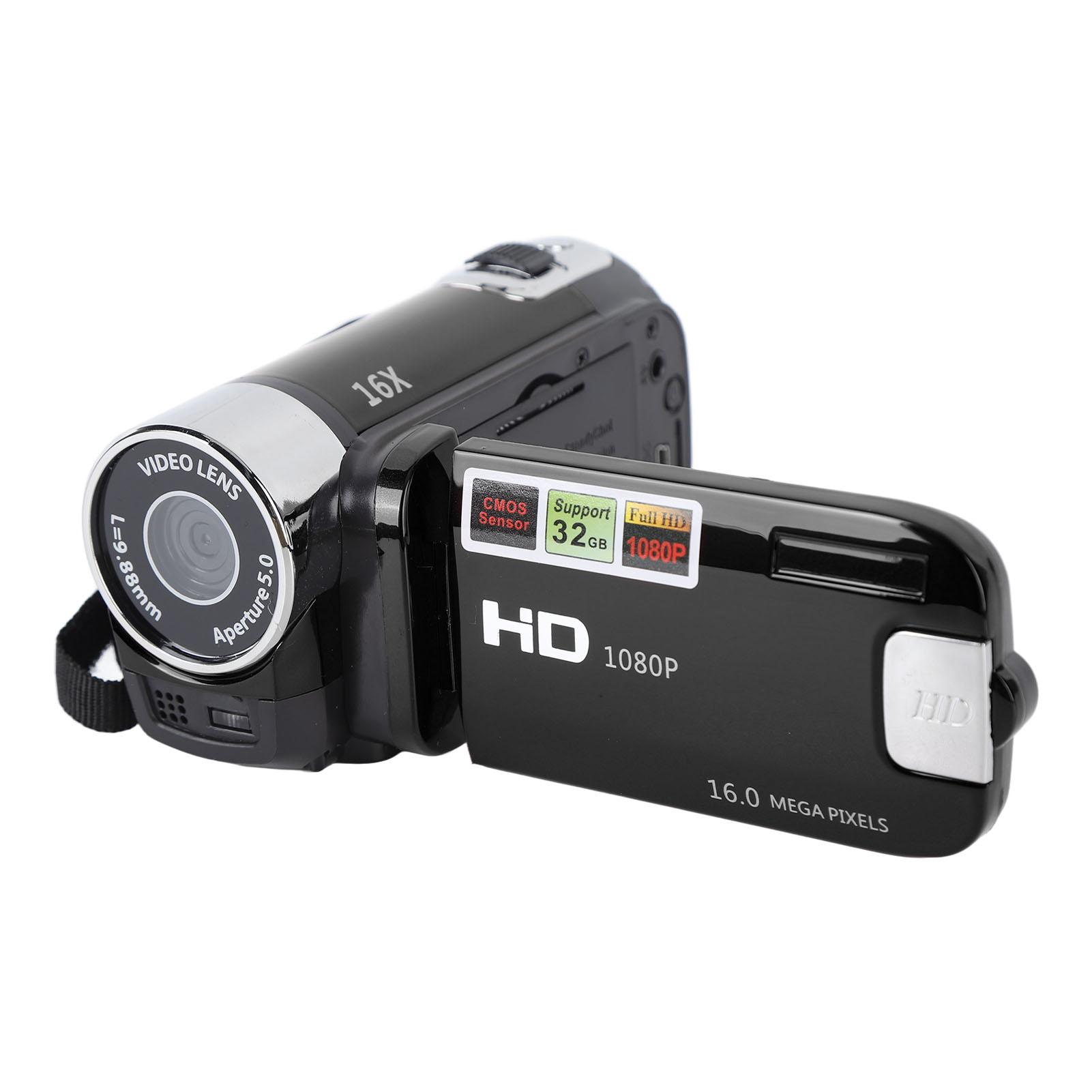 

4K 48MP DV Camera 2.7in TFT Rotatable Screen 16x Digital Zoom Video Camera with USB Cable чорний