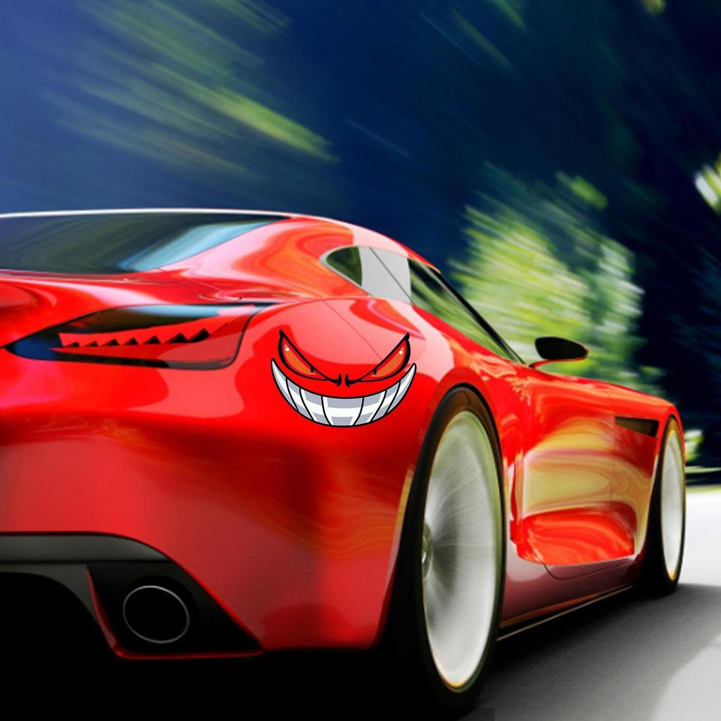 Car Motorcycle Reflective Sticker Decal Sticker Universal Strong Adhesive Waterproof Never Fade Evil Eye