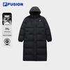 FUSION Women's Long Hooded Down Jacket
