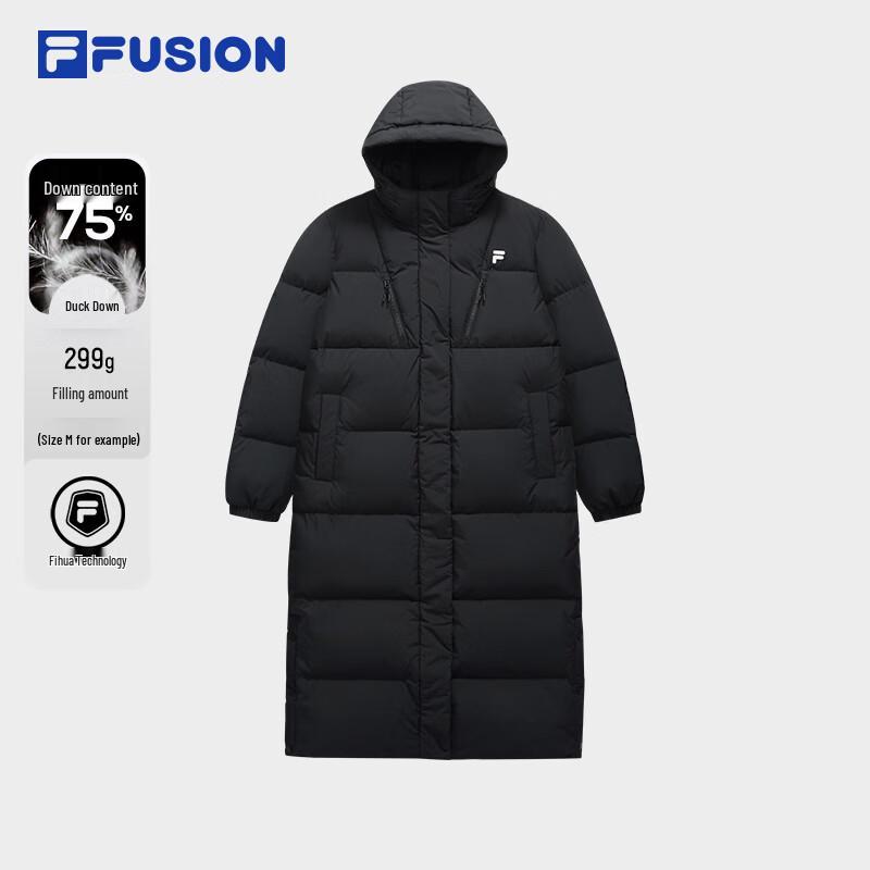 FILA FUSION Women s Long Hooded Down Jacket XL