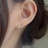 youngglow 14k basic one touch ring earrings