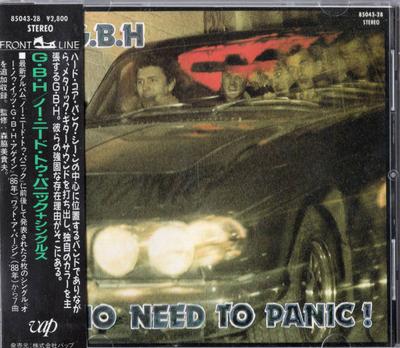 CD G.B.H. - No Need To Panic VAP8504328 Rough Justice,  1988 Japan Rock Used