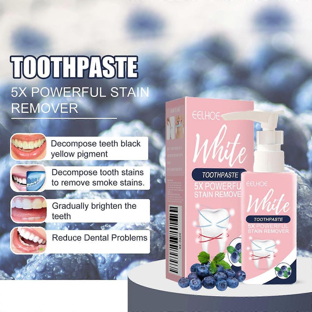 Eelhoe Blueberry Toothpaste Gentle Clean Teeth Fresh Breath Clean Daily Care Blueberry Toothpaste