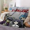 1pc Russel 2 D Throw Blanket Soft Flannel, Cozy All Season Polyester Perfect for Home, Office