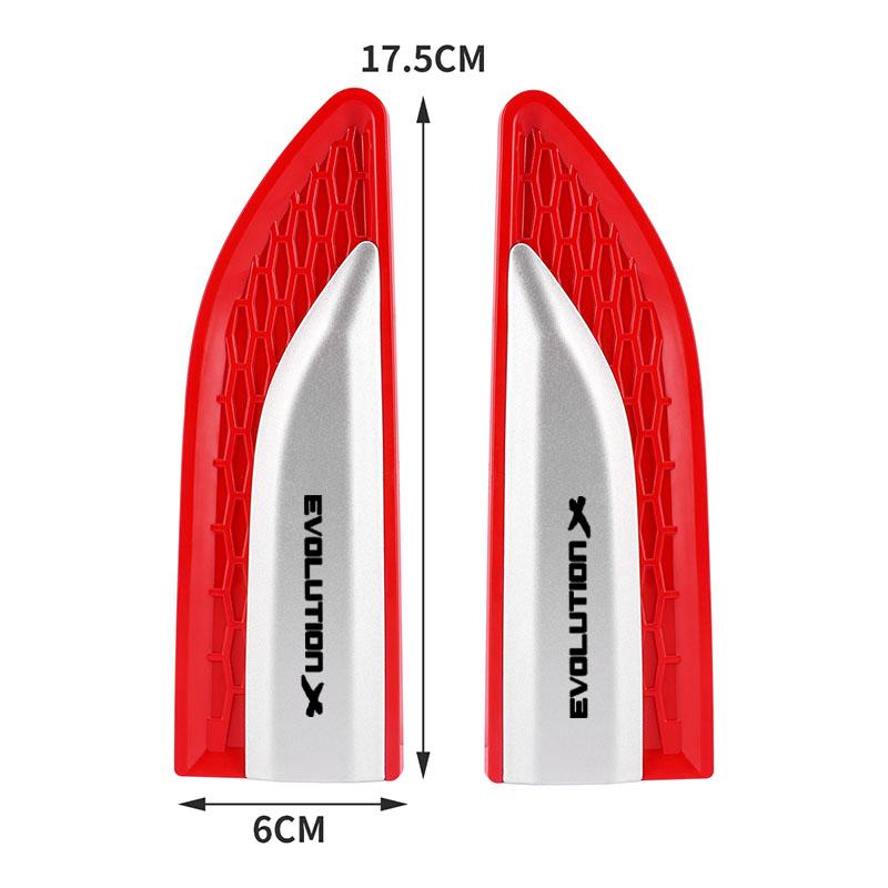 3D Car Door Car Body Protective ABS Sticker Car Fender Side Blade Badge For Mitsubishi Evolution Car Accessories Exterior Decals