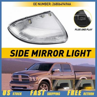 For 07-09 Dodge Ram 1500 2500 Driver Signal Mirror Turn Puddle Indicator Light V