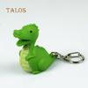 Creative LED Light Sound Cute Dinosaur Keychain Pendant Decor Key Ring Ornament Suspension Trinket
